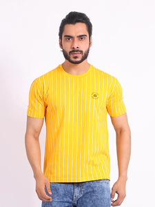 Camiseta de media manga estampada a la moda de algodón 100% de la mejor calidad, ajuste Regular y cuello elástico, comodidad diaria para salidas informales - Product Image 2