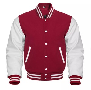 Nuevas chaquetas de manga larga de cuero blanco de lana de Letterman Basketball Varsity para hombre 2025 - Product Image 3