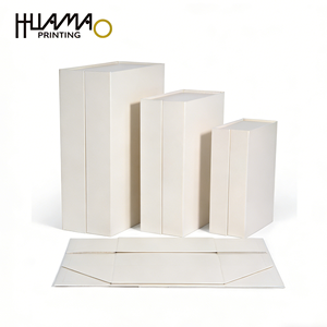 Caja plegable premium personalizable en gris claro para empaque de lujo de <span class=keywords><strong>cosm</strong></span>éticos, regalos corporativos, ahorro logístico - Product Image 1