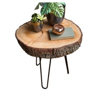 Table basse d'angle unique de décoration d'intérieur au design moderne montée au sol Table d'appoint de qualité supérieure pour salon
