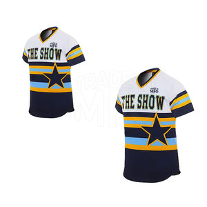 Bajo MOQ Ropa deportiva de tamaño personalizado Transpirable Uniforme de béisbol de secado rápido con mangas cortas disponible para la venta - Product Image 3