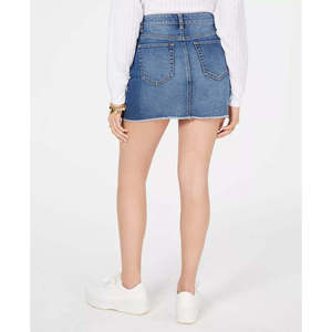 Minigonna Casual Blu da Ragazza Tinseltown, Taglia 5, Silhouette a Matita, in Denim Strappato, Stile Vintage Floreale, Sexy, a Trapezio, con Cintura in Vita, Autunnale - Product Image 2