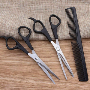 2025 Stainless Steel Professional Plastic Handle Hair Cutting Scissors Kit 6.5 Inch Best Quality Made in Pakistan - Product Image 3