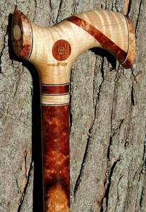 BEST Price Adjustable Wooden Cane with Multiple Knots Strong Wooden <b>Walking</b> <b>Stick</b> for Elders by Standard International - Product Image 2