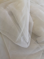 Tissu en tulle blanc personnalisé, tissu en maille de polyester, doublure de robe de mariée africaine, textile, fabricant OEM ODM