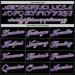 Maillot de softball authentique noir violet blanc personnalisé vente en gros de maillots de softball vêtements d'équipe Fastpitch & Slowpitch vêtements de sport OEM - Product Image 3