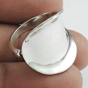 Bague en argent sterling massif 925 à l'aspect antique pour elle bijoux bohèmes faits à la main en gros prix d'usine direct fournisseur en vrac Inde - Product Image 4