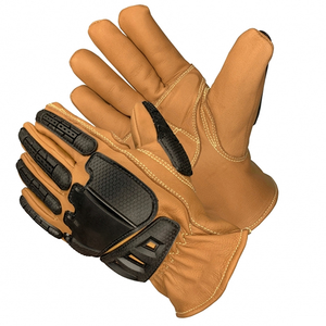 ถุงมือทำงานหนังสำหรับผู้ชายถุงมือทำงานแบบทั่วไปทนต่อแรงกระแทก5ระดับออกแบบโลโก้ได้ตามต้องการ - Product Image 2