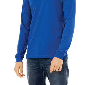 Camiseta de Jersey de manga larga unisex-True Royal, 100% algodón Airlume, 4,2 oz - Product Image 5