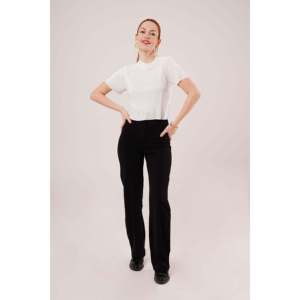 Lustrin Women's Ribbed Short Sleeve Shiny White Blouse - Wholesale Polyester Knit <b>Top</b> for Casual Wear - Product Image 2