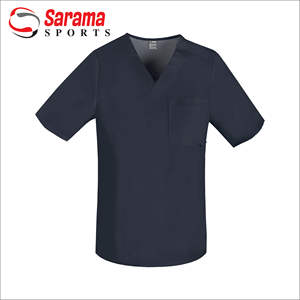 Robe en coton plus épaisse unisexe pour le personnel de l'hôpital, uniforme blanc d'infirmière de médecin, blouse de gommage médical - Product Image 3