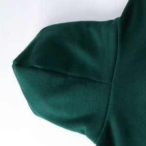 Alta calidad Sin desprendimiento de pelusa Anti Pilling Sin sombrero Cuerda 400 gramos Jersey Patrón sólido Sudadera con capucha - Product Image 4