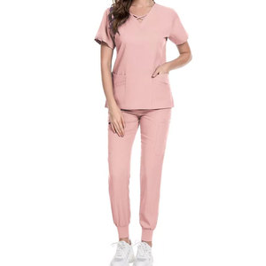 Uniforme d'infirmière en toile souple de haute qualité aux couleurs personnalisées Ensembles Nouvelle arrivée Costume d'infirmière d'hôpital - Product Image 2