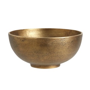 Cuenco de latón metálico con acabado antiguo de buena calidad, decoración de Hotel para el hogar, cuenco de vajilla de mesa de forma ovalada de lujo - Product Image 5