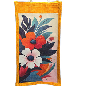 Bolsa de Mano de Yute 100% Natural con Estampado Digital, Ligera y Reutilizable para Compras, Oficina, Uso en Exteriores, para Regalos - Product Image 1