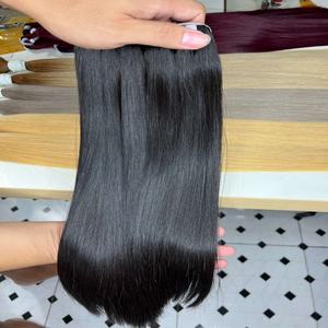 Raw vietnamita 100% pelo humano Real hueso recto virgen cutícula alineada para peluca Frontal de encaje para mujeres negras cabello brasileño - Product Image 6