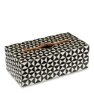 Porte-mouchoirs en tissu avec incrustation d'os floral design fait à la main boîte de papier rectangulaire exportateur en gros-boîte de rangement en incrustation d'os - Product Image 1