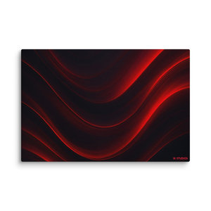 Obsidian Ember Wave Legacy Luxe Series - Stampa su tela di lusso resistente allo sbiadimento, alta definizione, con telai in legno massello - Premium - Product Image 1