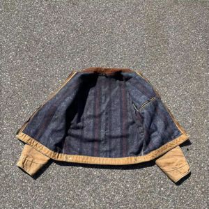 Chaqueta Bomber Vaquera para Hombre, Talla Grande, Ropa de Invierno - Product Image 5