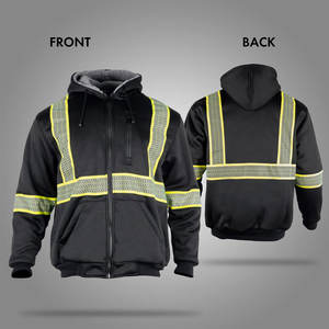 Nueva llegada Ropa DE SEGURIDAD Hombres Sudadera con capucha Servicio OEM Reflectante Protección de alta calidad Sudaderas con capucha de seguridad - Product Image 2