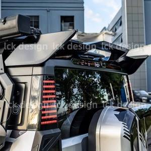 ชุดแต่งรอบคัน ABS พลาสติกสีดำพื้นฐาน สำหรับ Jetour T2 Traveler รุ่น <span class=keywords><strong>Warframe</strong></span> ประกอบด้วยกันชนหน้า ฝากระโปรง กันชนหลัง และสเกิร์ตข้าง - Product Image 2