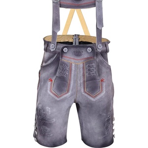 Lederhosen bavaroises - Tenue traditionnelle d'Oktoberfest pour homme - Knurz en cuir léger brodé - Product Image 5