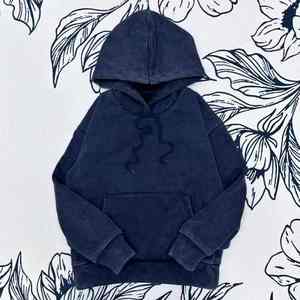 Sudadera con capucha personalizada con bolsillos de canguro de estilo informal callejero de gran tamaño y diseño de cordón para Sudadera con capucha - Product Image 1