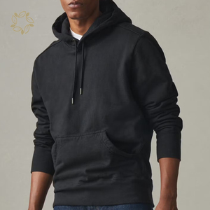 Sweat uni avec capuche en fourrure Sweat à capuche de sport en coton biologique Sweat à capuche homme écologique - Product Image 5