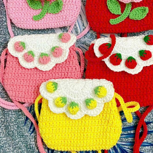 Crochet <b>Bag</b> Women's Crochet Tote <b>Bag</b> <b>Knitted</b> Shoulder Crossbody Handbags Cute Crocheted <b>Bag</b> for Girls OEM Made in Vietnam - Product Image 5