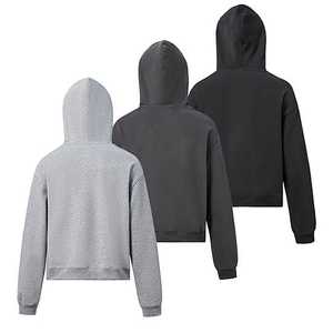 Sudadera con Capucha de Algodón para Hombre, Premium, 420g, Forro Polar Grueso, Transpirable, Corte Regular, Invierno, 100% Algodón, Hombros Caídos, Casual, para Exteriores - Product Image 2