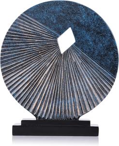 Decoración moderna para el hogar, escultura de mesa clásica azul, adornos decorativos de Metal, precio al por mayor, hecho de aluminio - Product Image 1