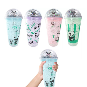 Bicchiere da 450 ml con Luce LED, Cannuccia Riutilizzabile, Isolamento Termico, Alimentato a Batteria - Product Image 1