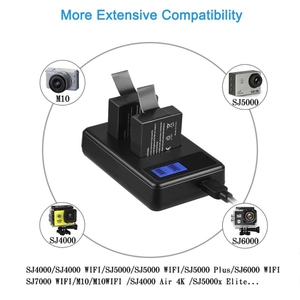 <span class=keywords><strong>SJCAM</strong></span> SJ7000 / SJ6000 / <span class=keywords><strong>SJ5000</strong></span> / SJ4000 batterie écran LCD double chargeur de batteries, affiche la capacité de charge - Product Image 2