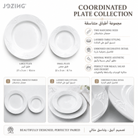 Assiette en céramique blanche gaufrée motif rose, prix d'usine, plat de service floral en porcelaine pour dîner et salade, idéal pour hôtels et restaurants