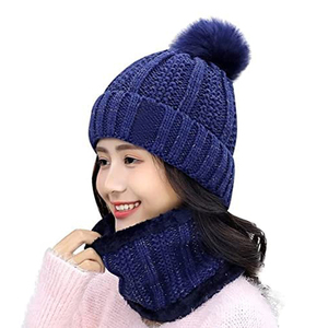 Bonnet d'hiver en laine 100% unisexe de haute qualité, imperméable, style tendance, conçu pour l'extérieur, épais, tricoté avec bord - Product Image 4