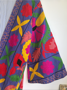 Bulk Selling Long Suzani Embroidery Bohemian Cotton Breathable <b>Canvas</b> Woven Ladies Jackets & Kimonos - Product Image 6