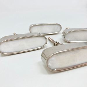 Silver Oval Brass Knobs Unique Decorative Drawer <b>Pulls</b> Knob Usage Home Dresser <b>Door</b> Cabinet Handmade Decorative Kitchen <b>handle</b> - Product Image 2