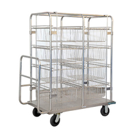 YFCSD-SS04 chariot médical CSSD d'acier inoxydable de panier de désinfection d'équipement hospitalier de haute qualité