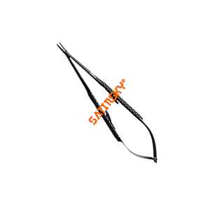 MIKRONADELHALTER TOLEDO 14 CM Línea Negra Instrumentos Quirúrgicos Manuales de Alta Calidad Autoclavables Válvula Cirugía Cardíaca CE - Product Image 1