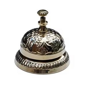 Cloche de table nautique en laiton avec motif en relief, cloche de table en métal antique pour bureau, style vintage, cloche de designer - Product Image 6