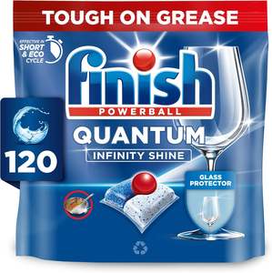 Tablettes lave-vaisselle Finish, Quantum Plus Infinity Shine, 146 tablettes (73 x 2 paquets), parfum frais, efficace contre la graisse, notre formule la plus intensive - Product Image 1