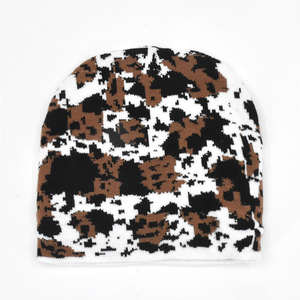 Gorro de Punto Elástico Jacquard con Diseño de Personajes de Moda OEM, Gorro de Invierno Y2K Personalizado, 100% Acrílico, con Botón, de Fábrica a Bajo Precio - Product Image 5