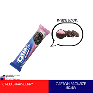 Oreo คุกกี้แซนวิชสตรอเบอร์รี่110.4กรัมของแท้บิสกิตครีมสตรอเบอร์รี่ฮาลาลมอนเดลซ์มาเลเซียขายส่งราคาถูก - Product Image 2