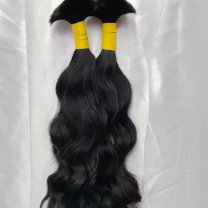 Cabello Virgen sin procesar a granel, cabello lacio natural brasileño remy Temple-Cabello Humano crudo a granel de la india - Product Image 1