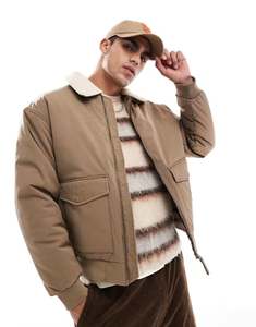 Chaqueta acolchada chaqueta de invierno para hombre cálido relleno acolchado forro de seda a prueba de viento chaqueta de hombre 100% abrigo impermeable recubierto de poliéster - Product Image 1