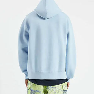 Sweat-shirts à capuche en molleton 100% coton pour hommes, de haute qualité, très vendus, respirants, écologiques, imprimés en relief, logo personnalisé, poids lourd - Product Image 4