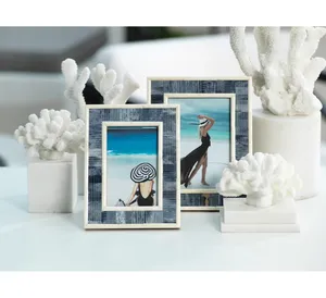 Cadre photo incrusté d'os en bois classique Offre Spéciale nouveau design personnalisé pour cadre photo décoratif de mariage moderne - Product Image 4