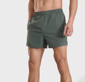 กางเกงขาสั้นผ้าฝ้ายเล่นกีฬาของผู้ชายกางเกงขาสั้นผ้านอนวูฟเวนเป็นมิตรกับสิ่งแวดล้อมสำหรับชุดลำลอง100% - Product Image 5