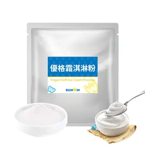 Yogurt Soft Serve Ice Cream Powder Bag Packaging Smooth Mix Powder with Water with 2 Years Shelf Life Fine Powder New Taiwan