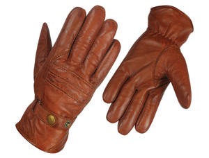 Guantes de fitness de cuero de oveja marrón de alta calidad Guantes de vestir de moda - Product Image 4